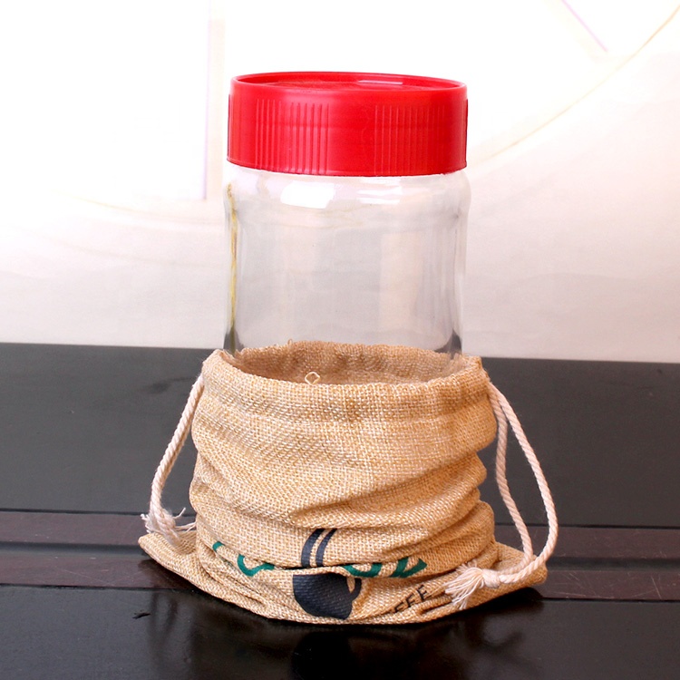 cusotm 800ml coffee jar with plastic cap