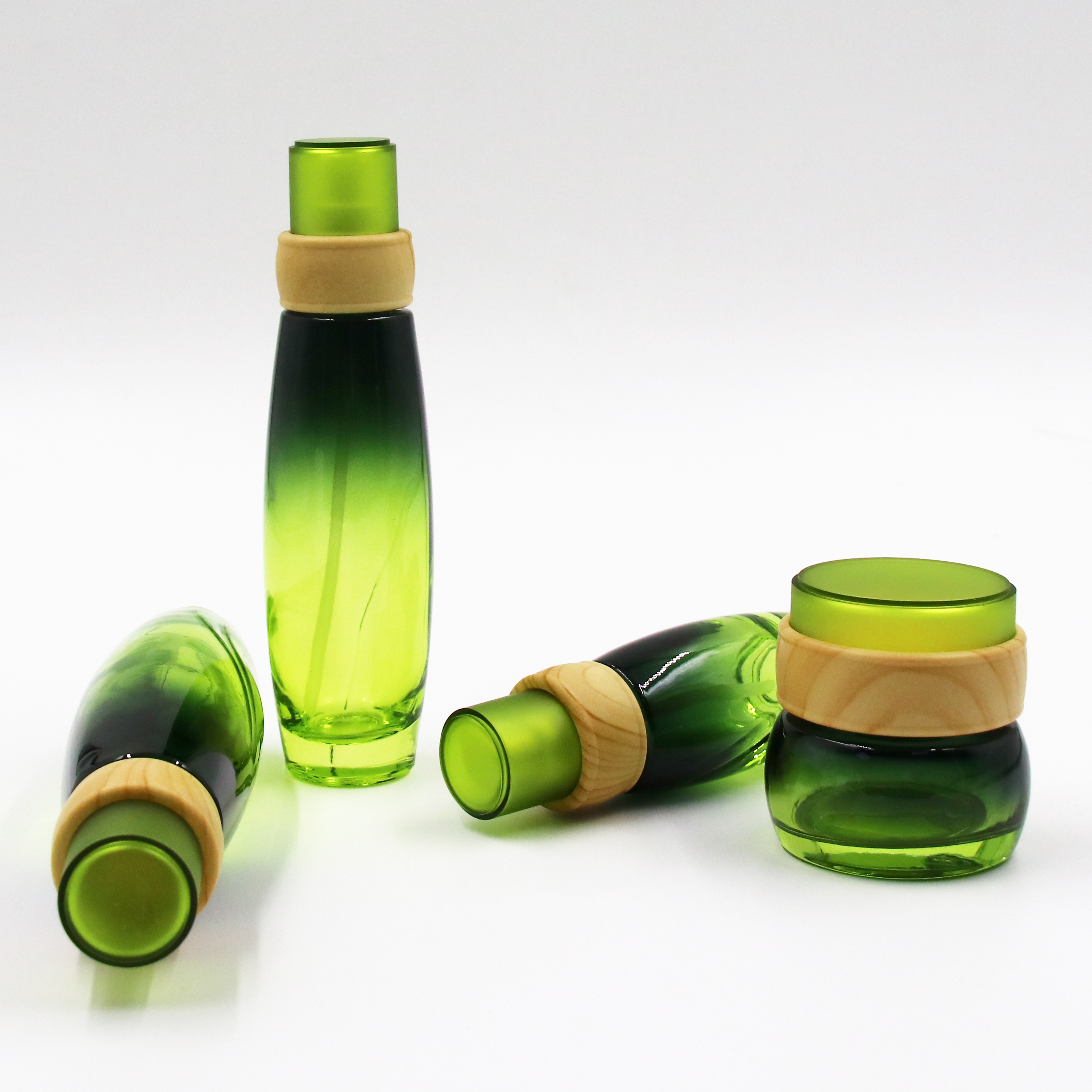 custom 10ml 20ml 30ml 50ml 100m luxury cosmetic packaging serum glass face cream jar skincare bottle