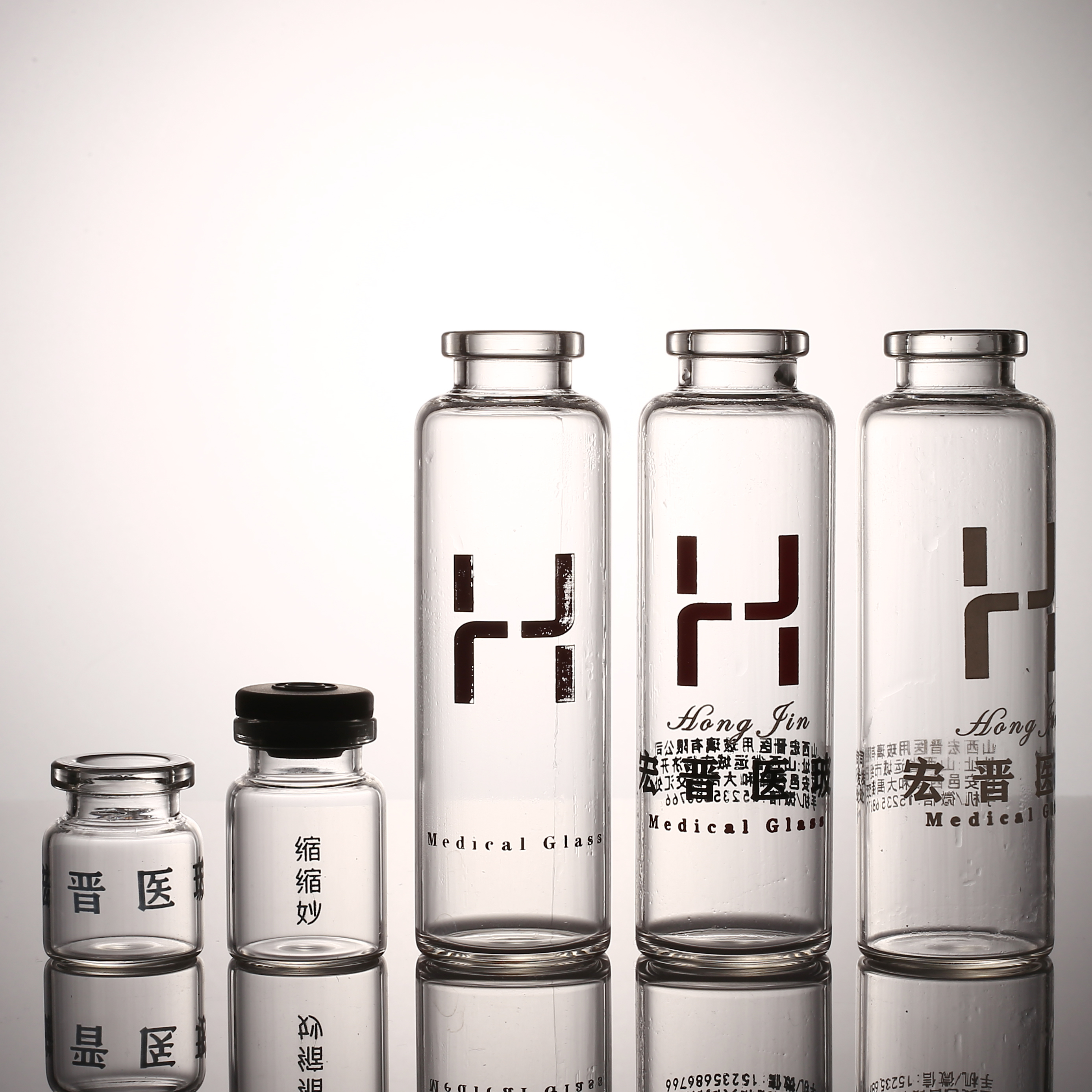 custom 10ml pharmacy sterile glass vials 10ml Clear or Amber Medicinal Crimp Neck Neutral Glass Bottles