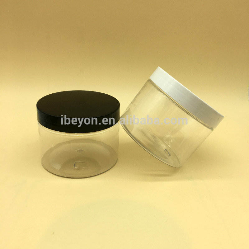 custom 10oz plastic 300ml cosmetic PET empty cream jar