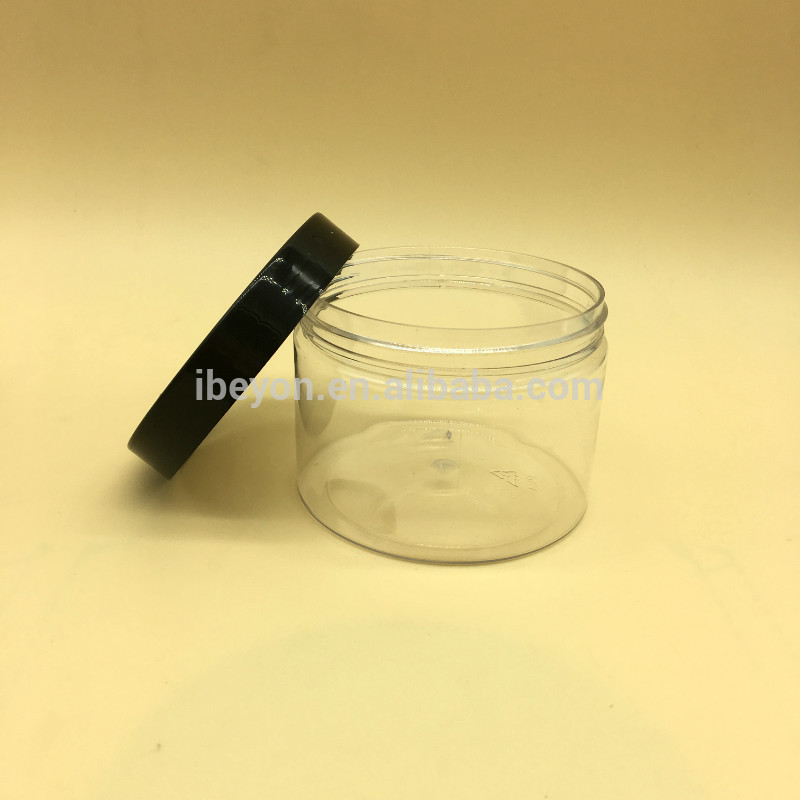 custom 10oz plastic 300ml cosmetic PET empty cream jar