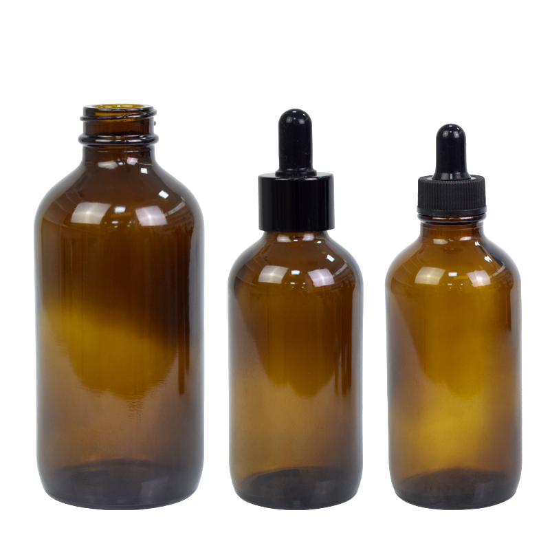 custom 120ml 4oz serum dropper bottle personal care packaging glass bottle skin care glass dropper bottle