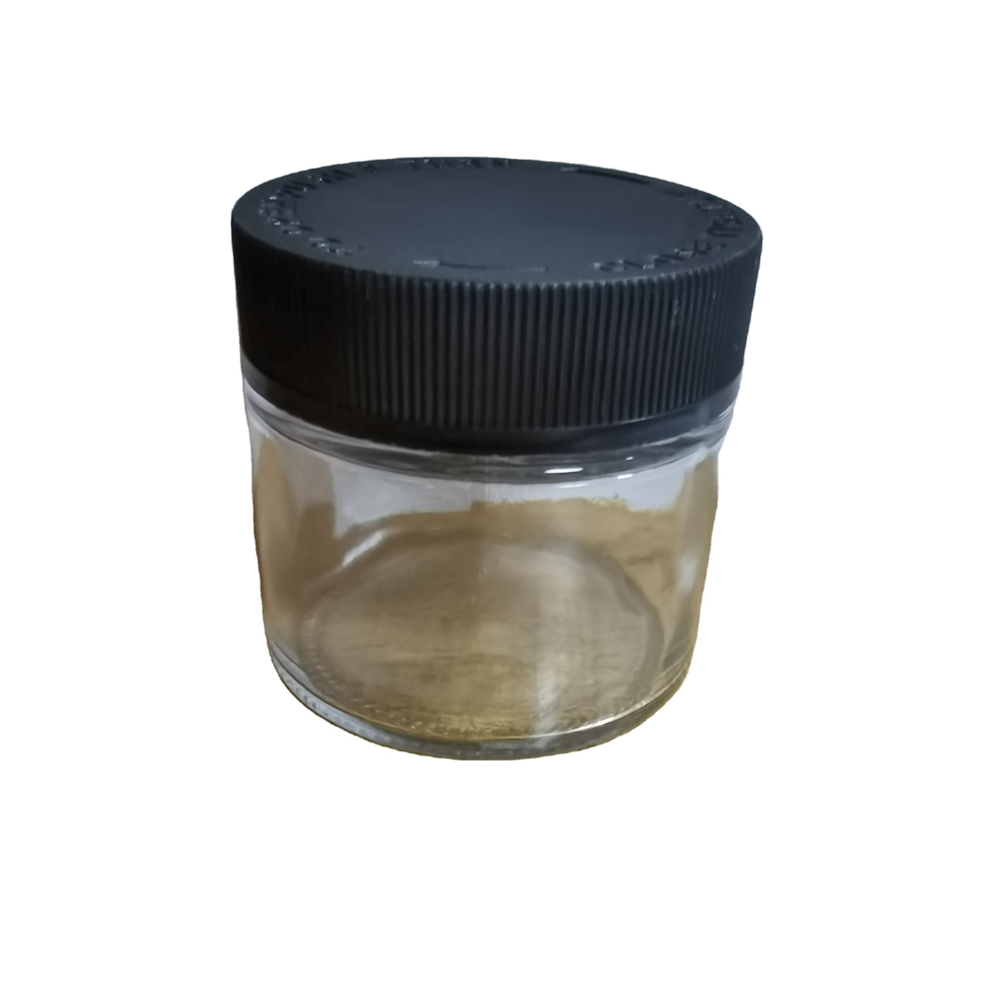 custom 2 oz printing  Child resistant glass jar with child proof lid for skin care cream packaging or weeds 90 ml