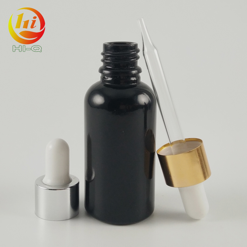 custom 30 ml black amber bottle glass pipette essential oil 1oz bottle cardboard tubes