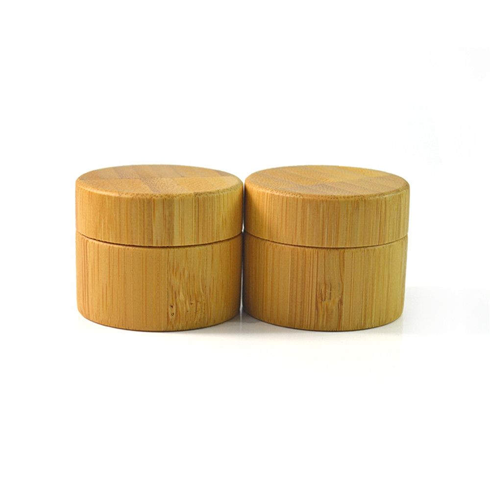 custom 30ml 50ml 100ml 120ml 150ml cosmetic jars and bottles set skincare plastic bamboo cosmetic cream jar lotion bottles set