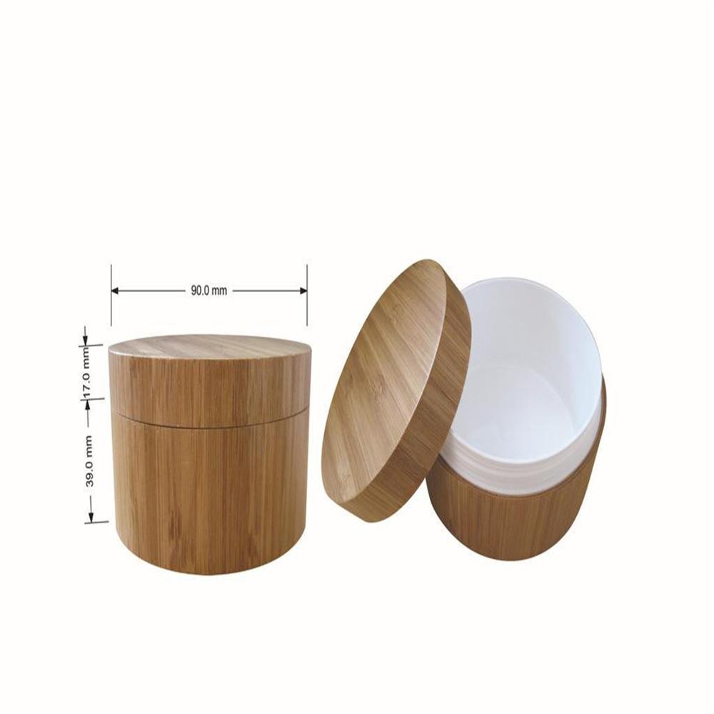 custom 30ml 50ml 100ml 120ml 150ml cosmetic jars and bottles set skincare plastic bamboo cosmetic cream jar lotion bottles set