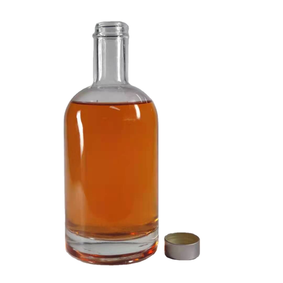 custom 500ml 750ml 1000ml liquor empty glass bottle for whiskey vodka