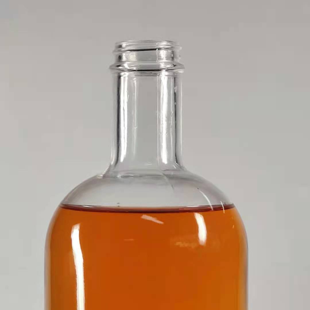 custom 500ml 750ml 1000ml liquor empty glass bottle for whiskey vodka