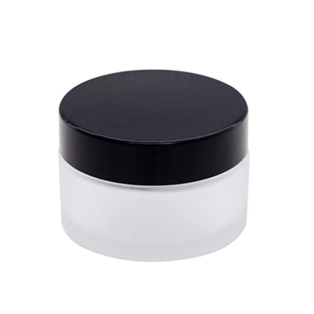 custom 5g 10g 20g 50ml 100ml color frosted fancy cosmetic face luxury glass body cream jar