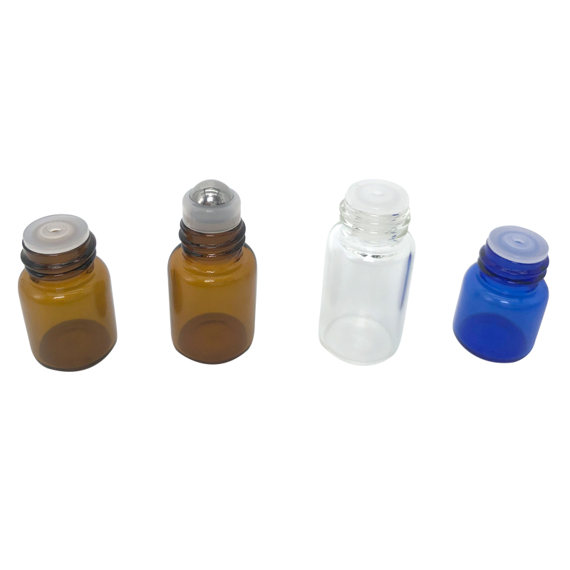 custom 5ml 10ml Luxury glass package tubular portable roll essential oil bottle