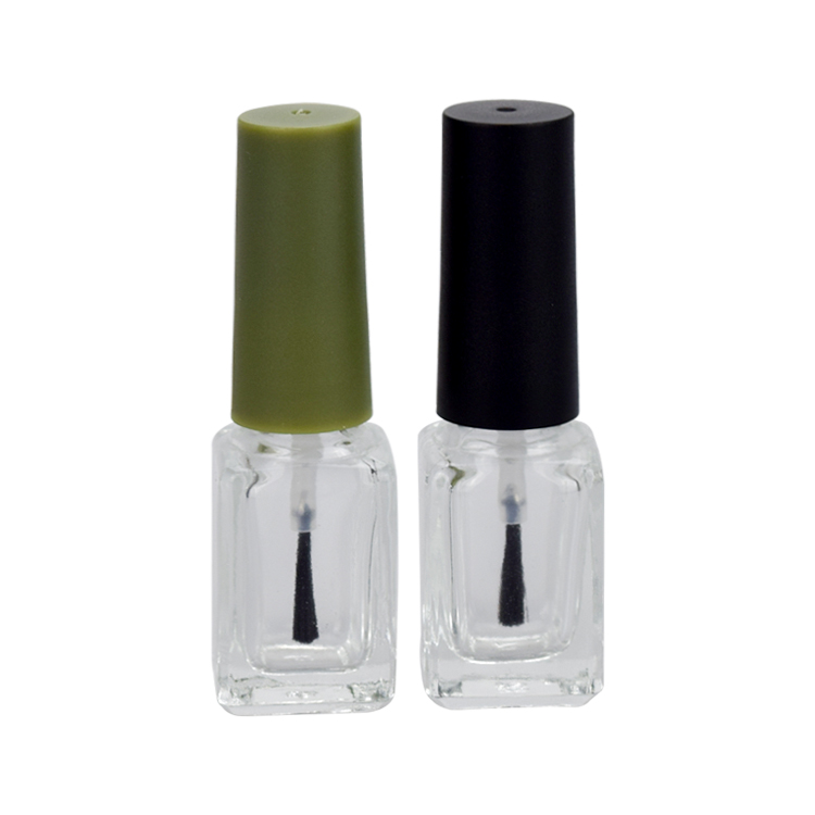 custom 5ml glass empty nail polish bottle with brush