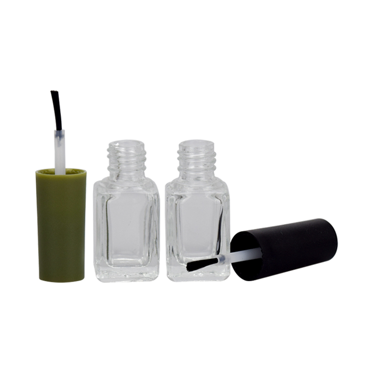custom 5ml glass empty nail polish bottle with brush