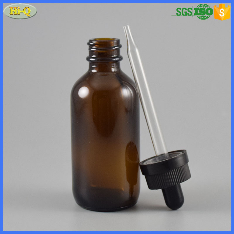 custom 60 ml e liquid glass dropper bottle 60ml boston round bottles essential oils with pipette