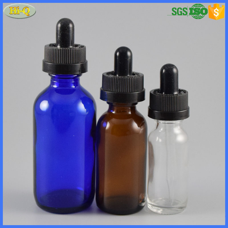 custom 60 ml e liquid glass dropper bottle 60ml boston round bottles essential oils with pipette