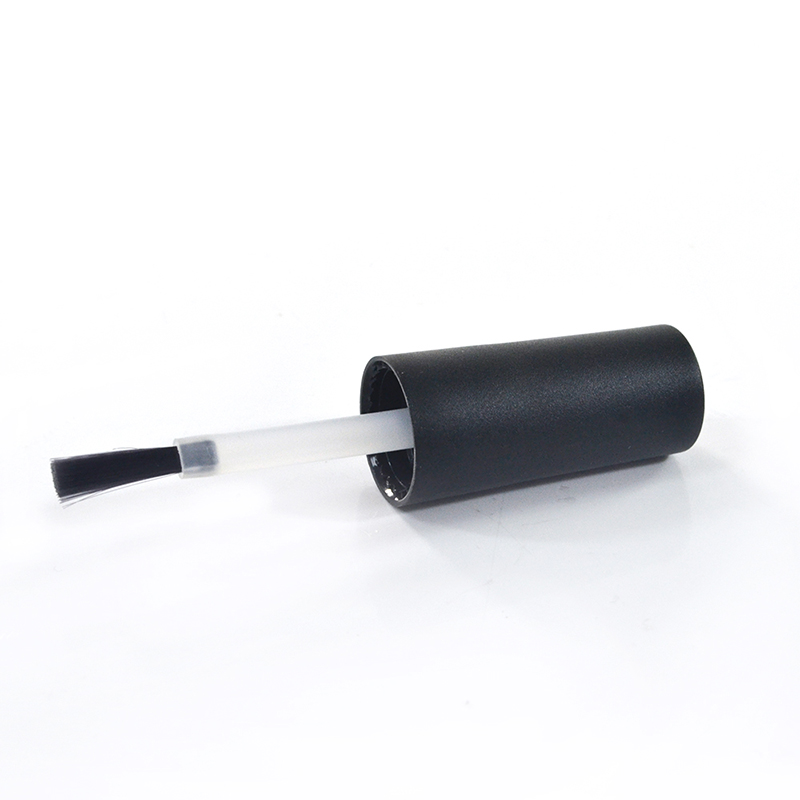 custom 7ml 9ml clear brown matt black gel nail polish glass bottle with brush cap