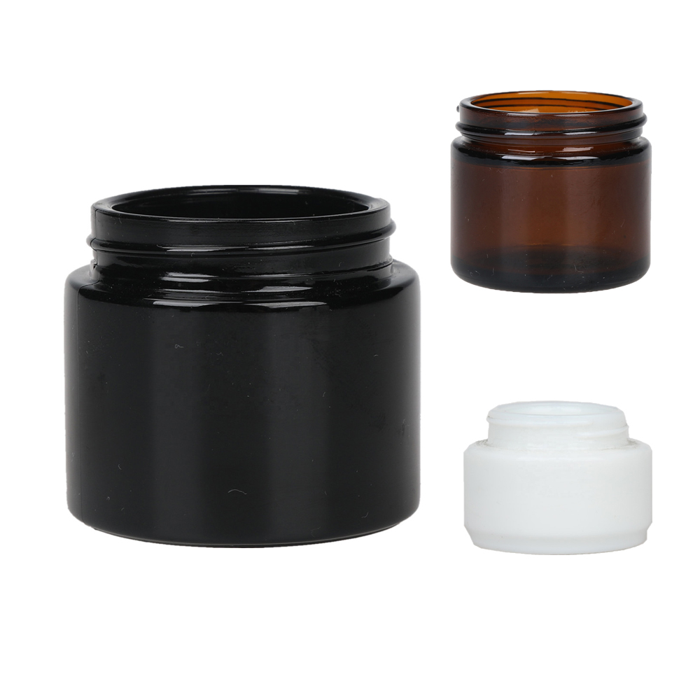 custom OEM 5ml 9ml White Glass Square Cube Dab Container Jar Food Grade Extract Concentrate Wax Jars match Child Resistance Lid