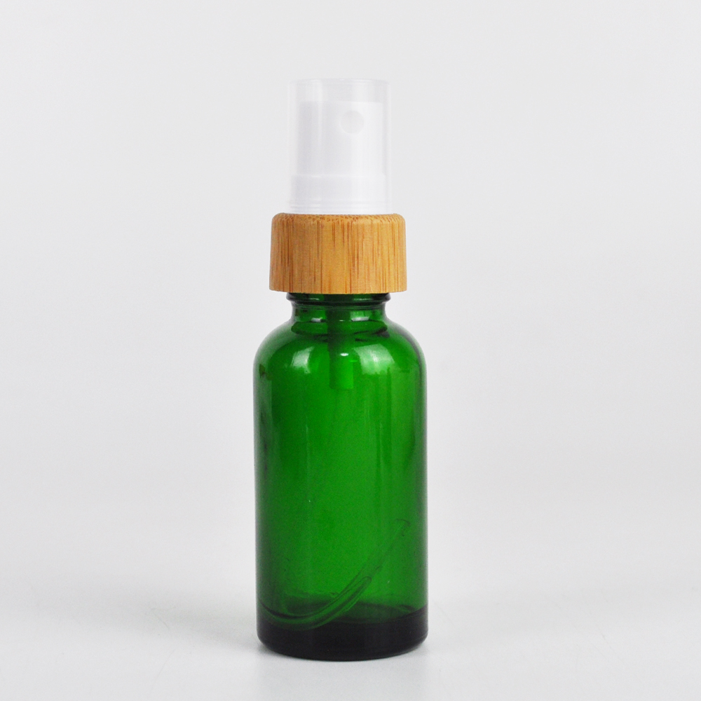 custom bamboo lid glass perfume spray bottles 10ml 50ml 100ml