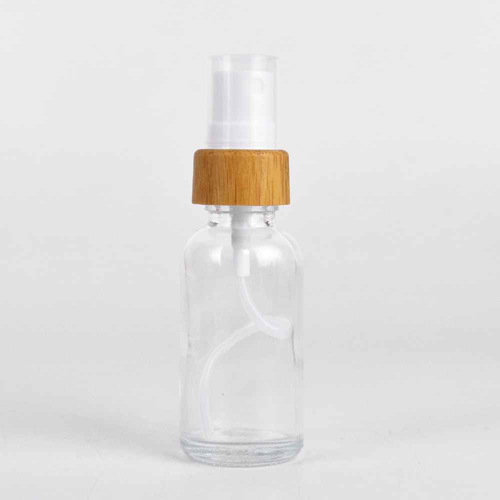 custom bamboo lid glass perfume spray bottles 10ml 50ml 100ml