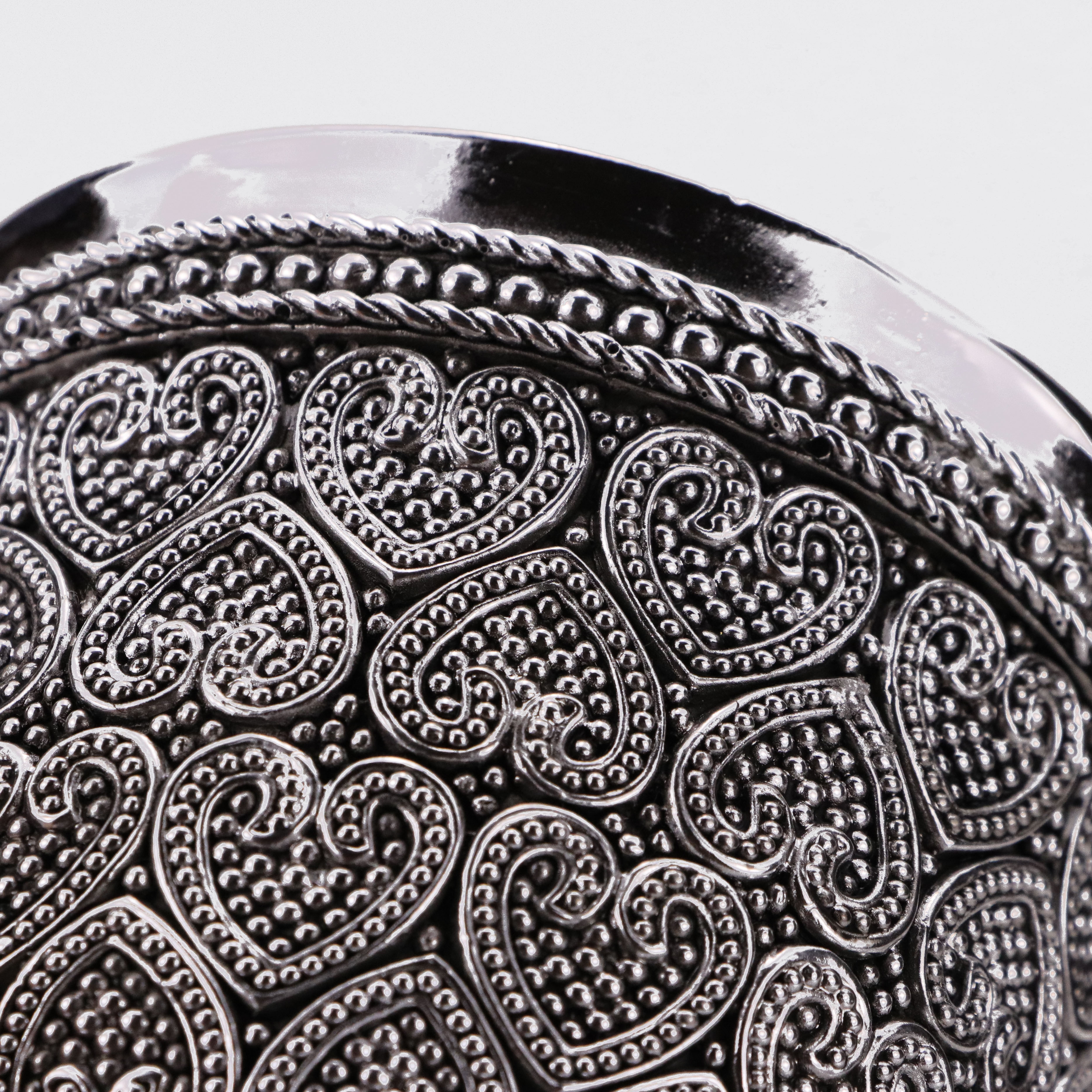 custom bathroom decor silver resin jar with lid set