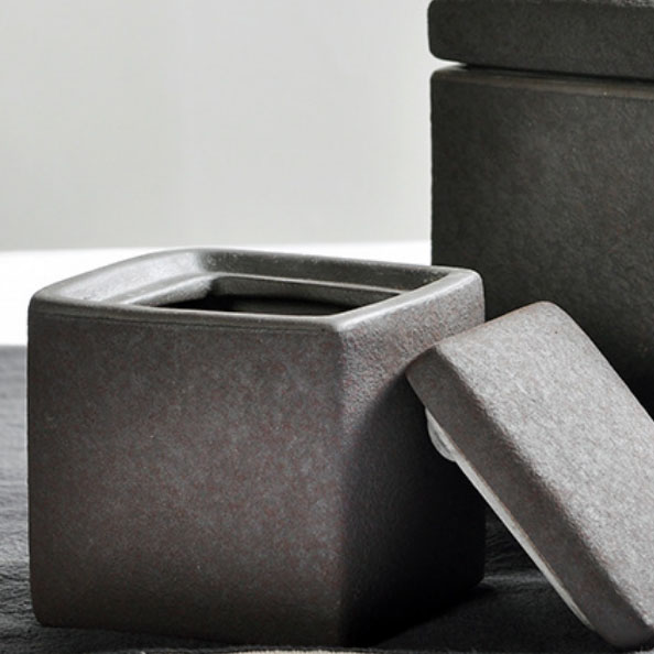 custom bathroom eco-friendly storage jar ceramic for cotton ball