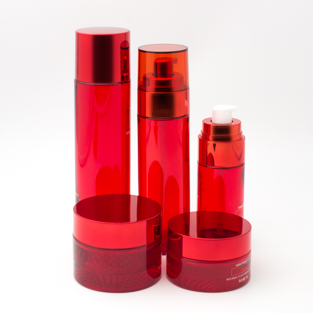 custom black glass cosmetic packaging containers