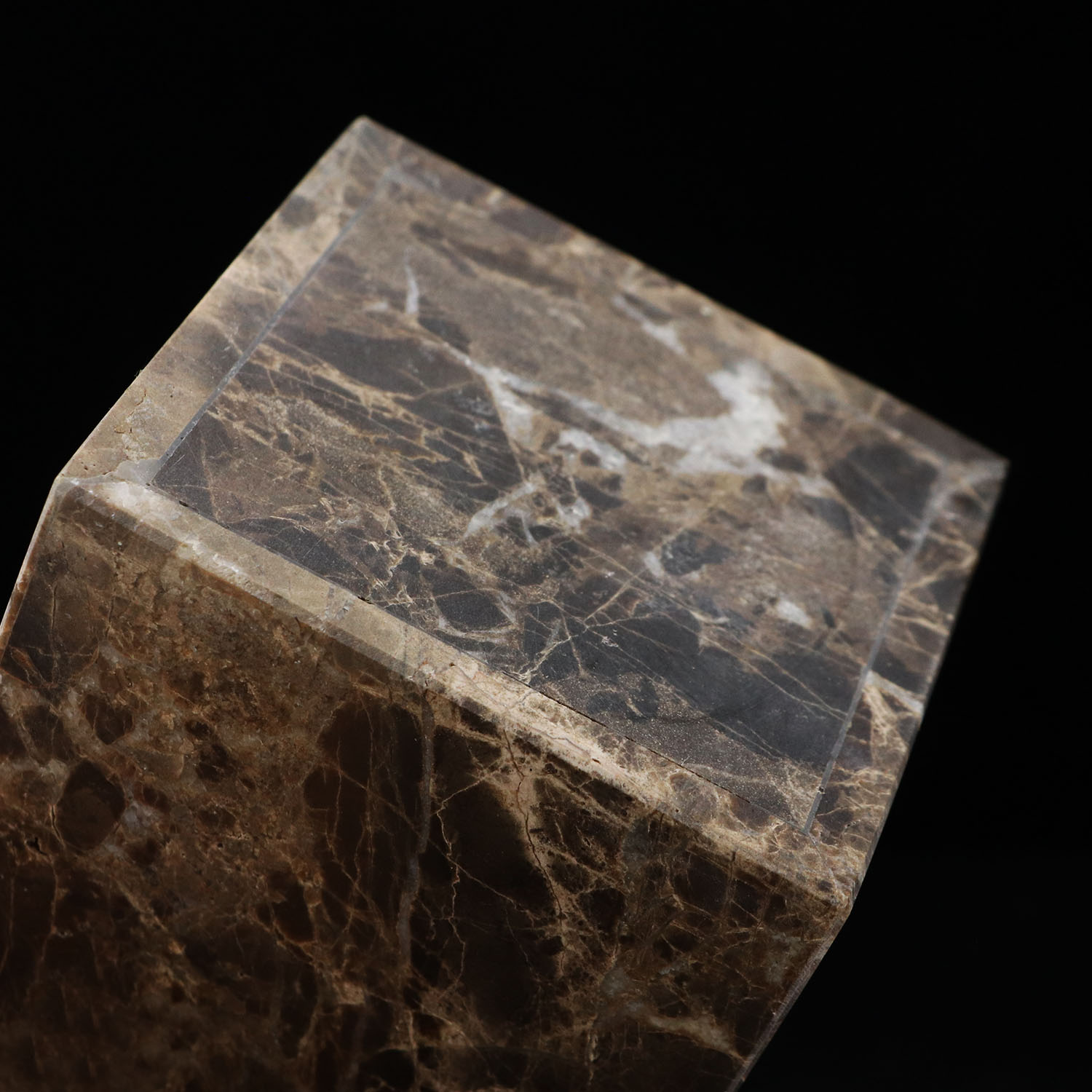 custom brand home decorative square marble storage jar make worktop tidy