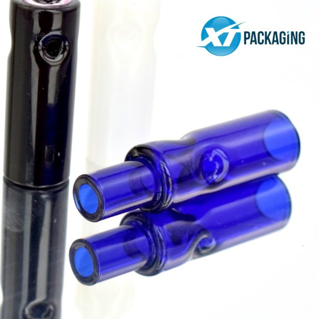 custom cigar glass tip holder joint 11mm clear black blue preroll glass filter tips rolling paper smoking