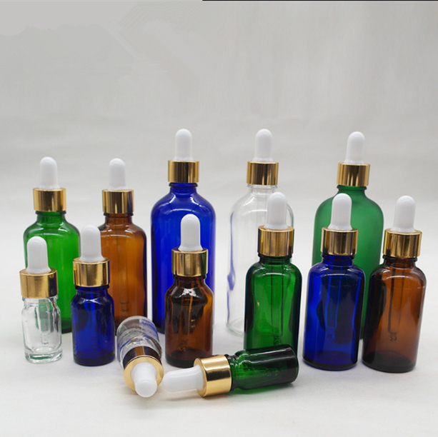 custom clear white frosted black pink rose gold 5ml 10ml 15ml 20ml 30ml 50ml 100ml serum eye hair oil glass dropper bottles