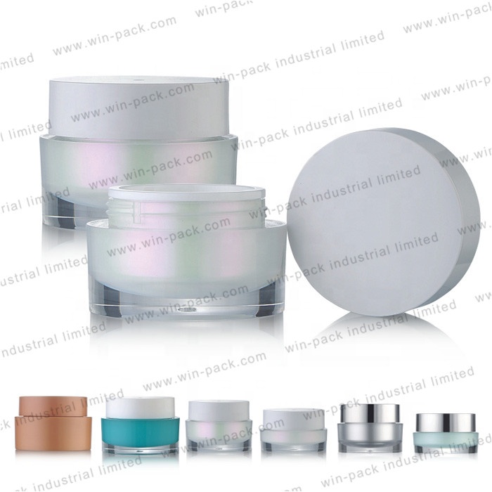 custom color Clear round 15g 30g 50g cosmetic cream acrylic jar