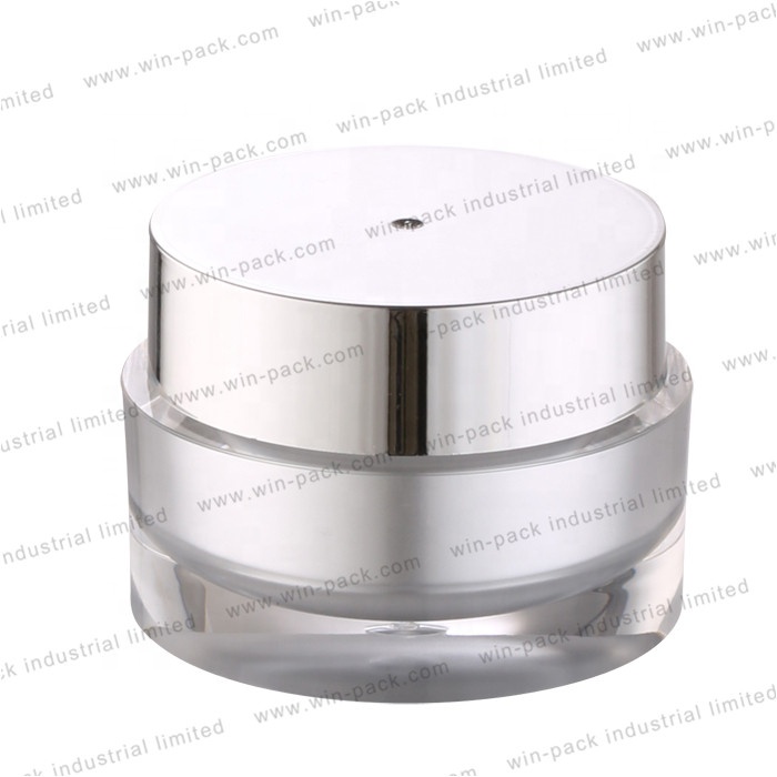 custom color Clear round 15g 30g 50g cosmetic cream acrylic jar