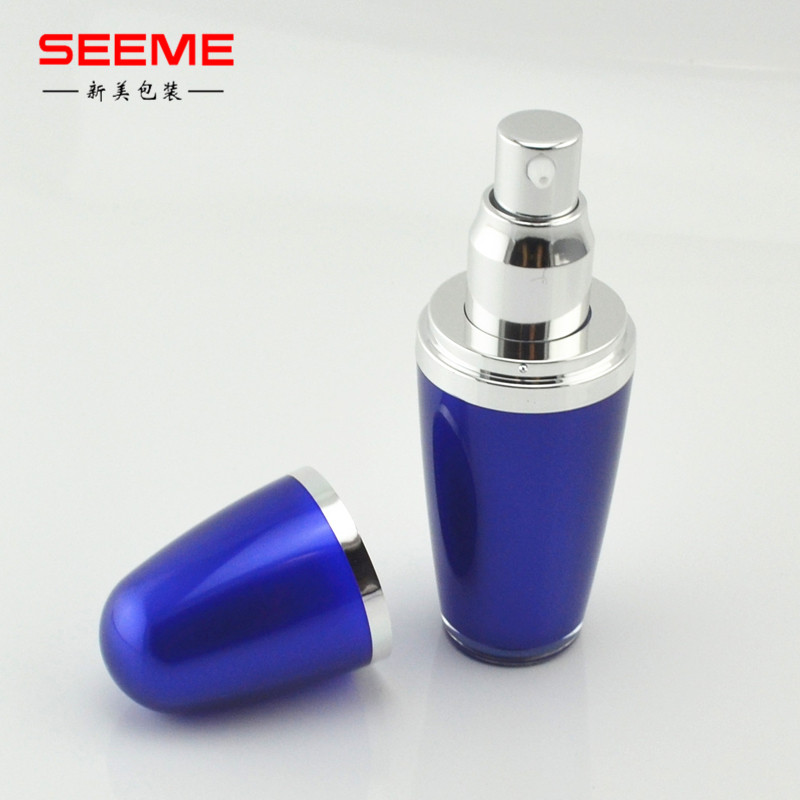 custom color ball shape 30ml plastic cosmetic lotion pump bottle skincare packaging