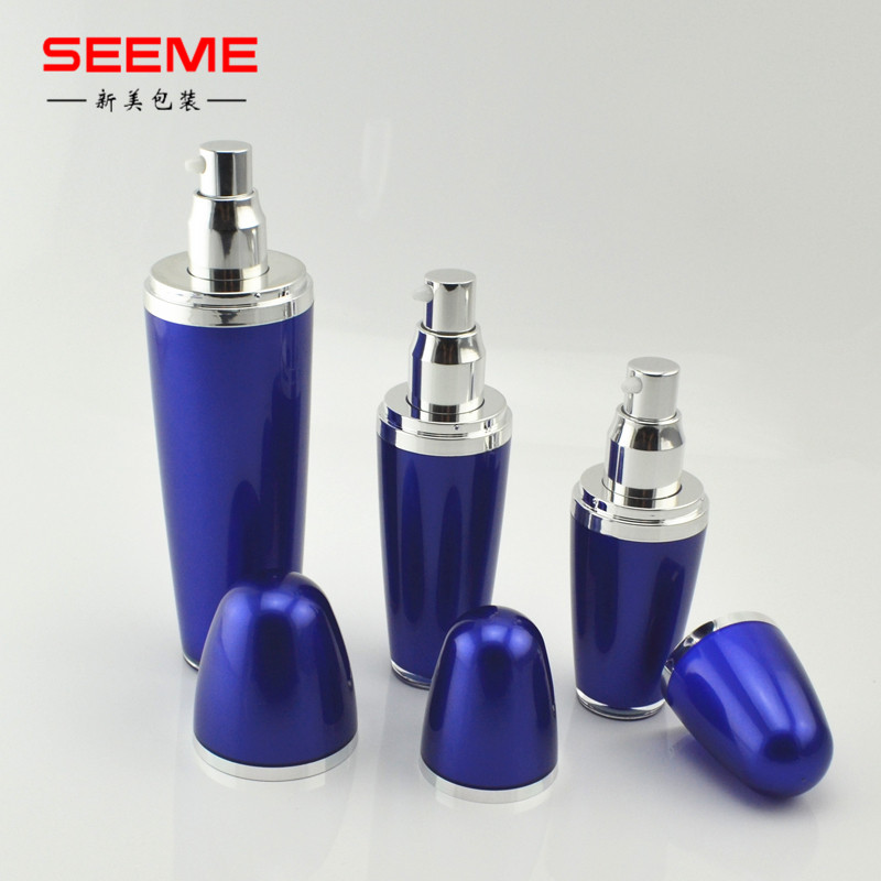 custom color ball shape 30ml plastic cosmetic lotion pump bottle skincare packaging