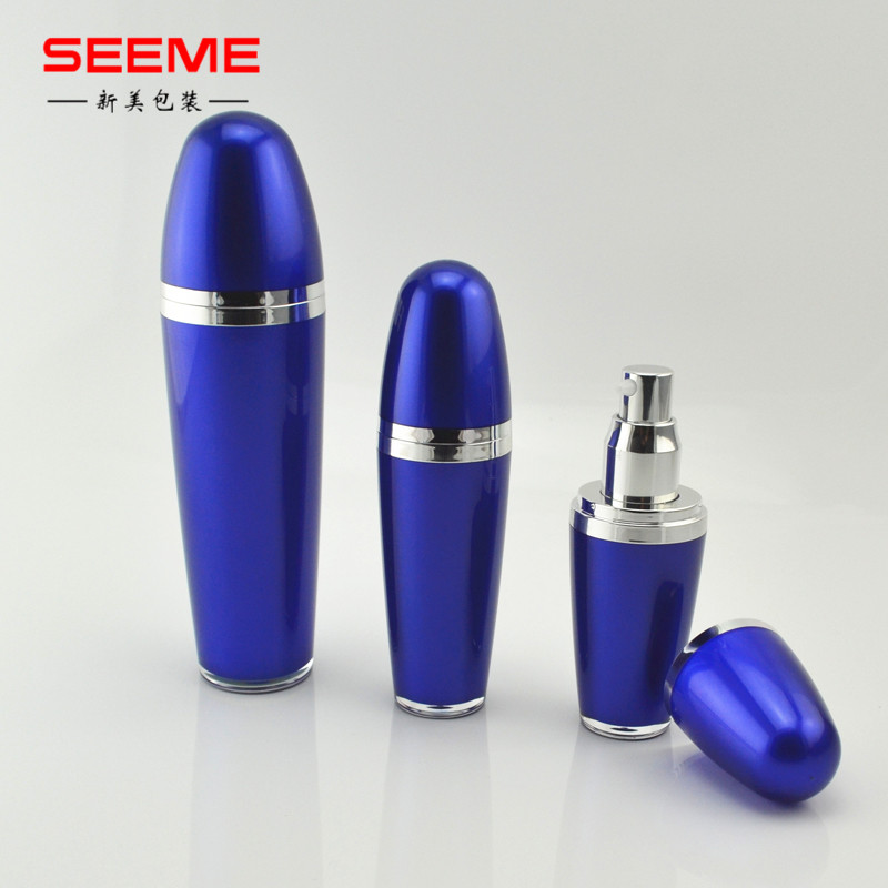 custom color ball shape 30ml plastic cosmetic lotion pump bottle skincare packaging