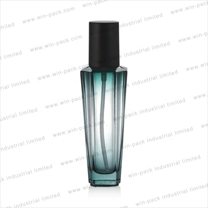 custom cosmetic luxury glass lotion pump bottle packaging 30ml 100ml 120ml