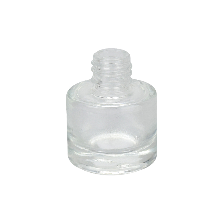 custom cosmetic package 5ml round clear glass essential oil dropper bottle with gold dropper