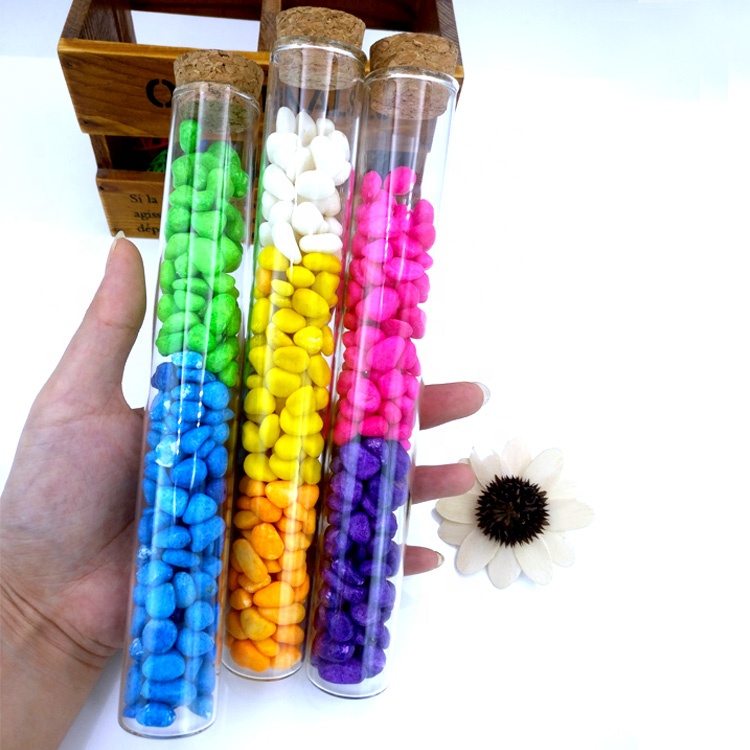 custom design 100ml empty spice bottles 4oz clear glass tube with cork lid for Jelly candy Bean Cookie Nuts Wedding party favors