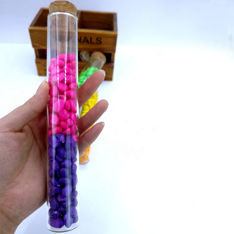 custom design 100ml empty spice bottles 4oz clear glass tube with cork lid for Jelly candy Bean Cookie Nuts Wedding party favors