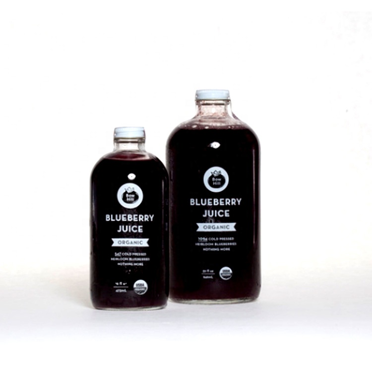 custom design 350ml 500ml round drinks bottle 250ml empty mineral water glass bottle with lid for cold pressed juice coffee milk
