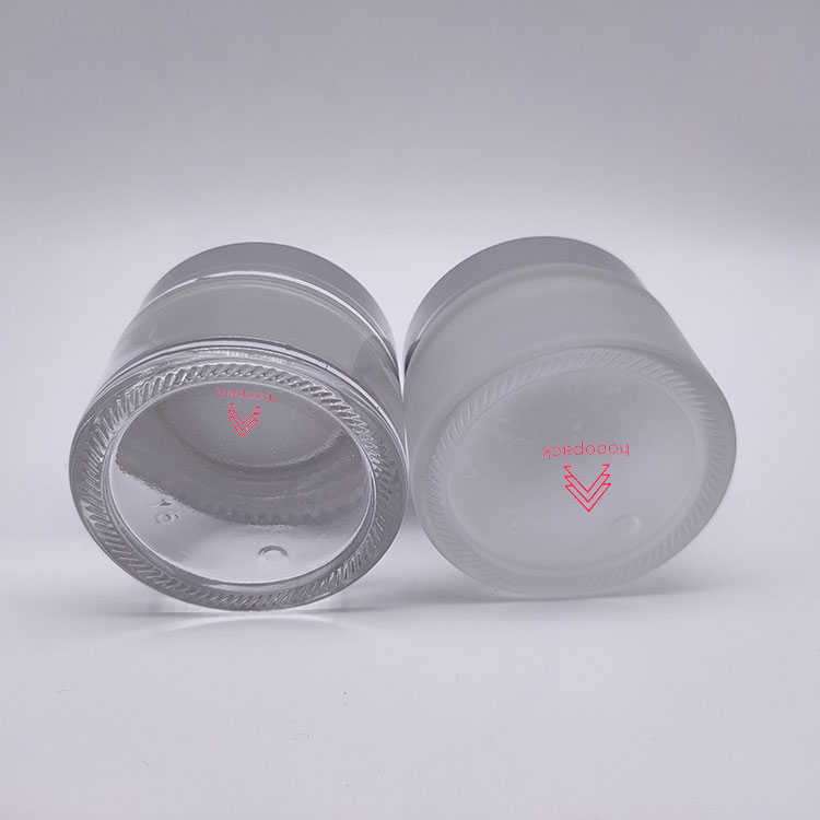 custom design crystal empty cosmetic glass cream containers jar manufacturer