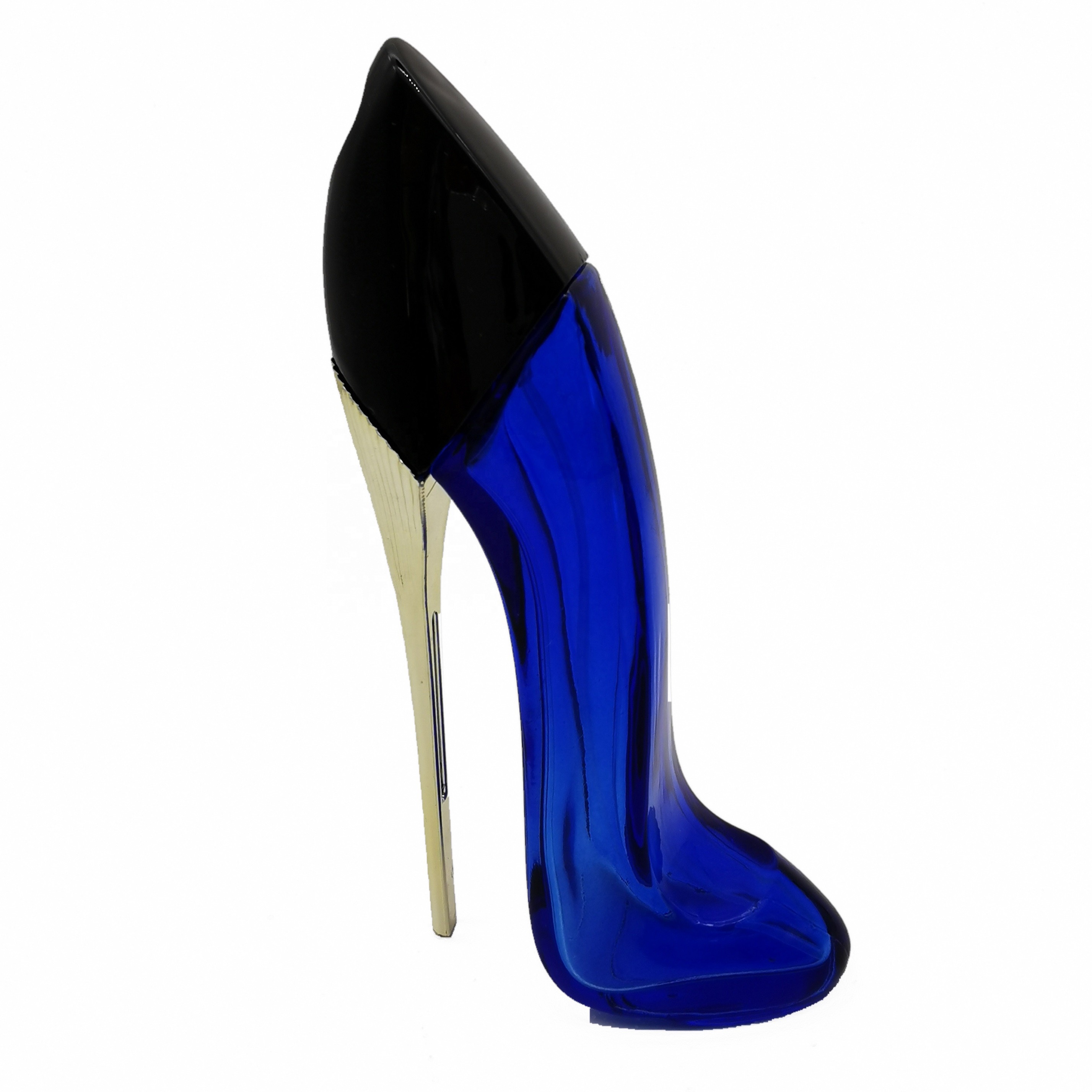 custom design empty glass spray square pink lid perfume bottle