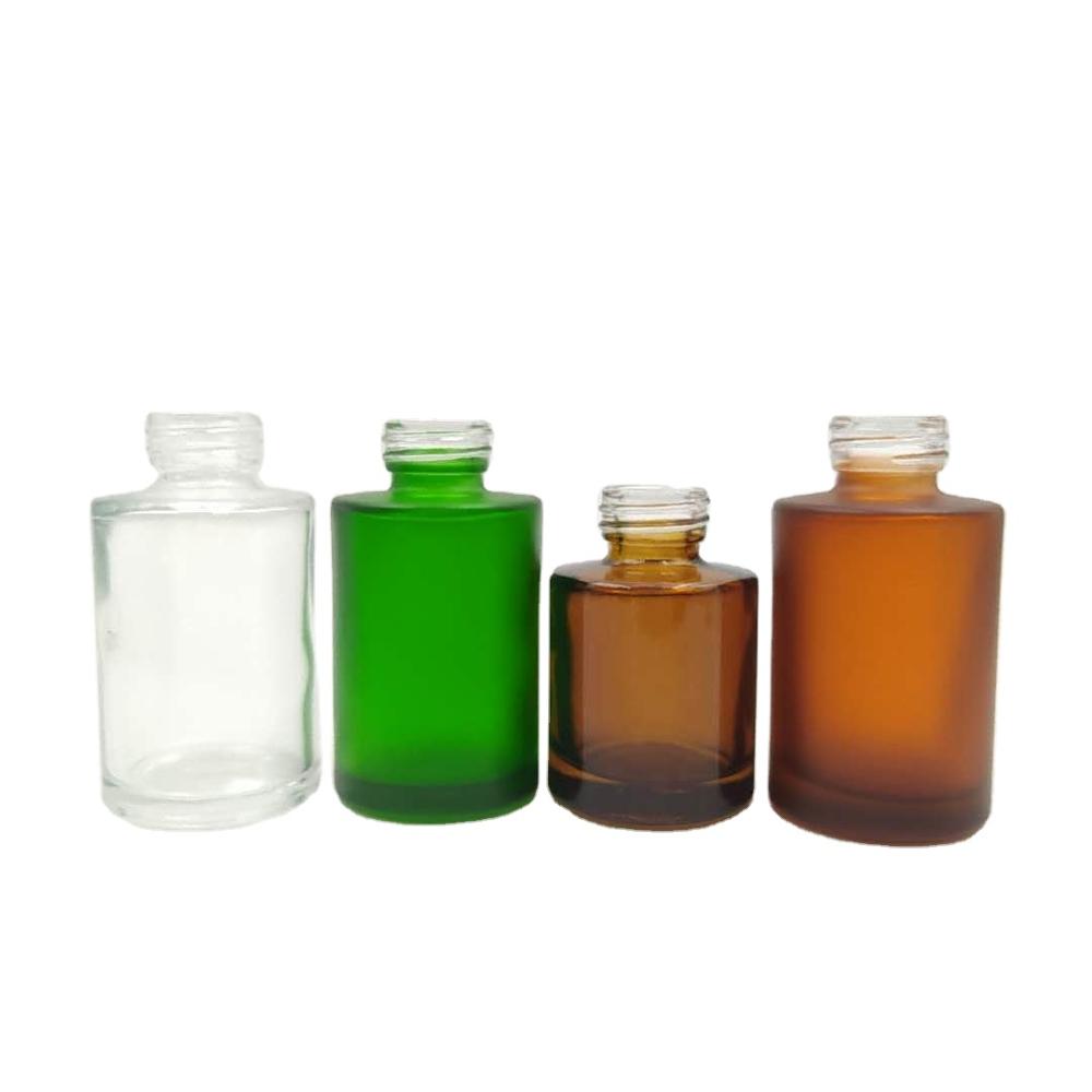 custom design high quality 30ml green frosted dropper bottle for essential oil