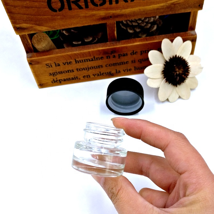 custom design weed flower smoking oil packaging 7ml CBD herbs bottle 9ml empty child proof glass jars with CR cap and logo thc