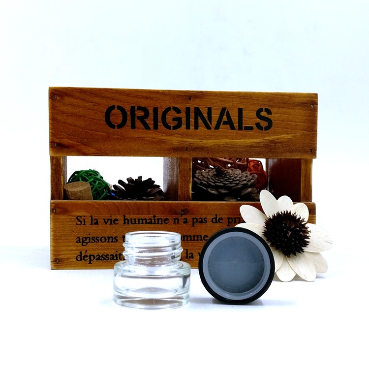 custom design weed flower smoking oil packaging 7ml CBD herbs bottle 9ml empty child proof glass jars with CR cap and logo thc