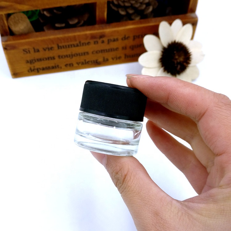 custom design weed flower smoking oil packaging 7ml CBD herbs bottle 9ml empty child proof glass jars with CR cap and logo thc