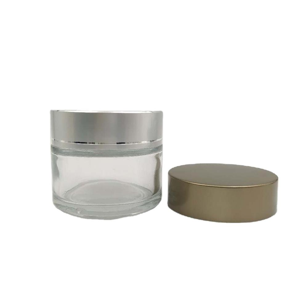 custom design welcomed hot selling 100g cosmetic cream glass jar with caps
