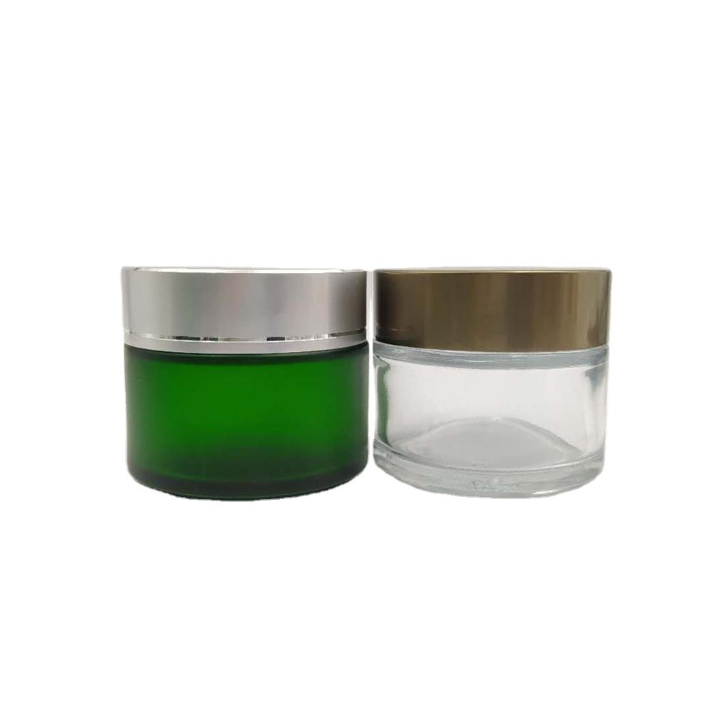 custom design welcomed hot selling 100g cosmetic cream glass jar with caps