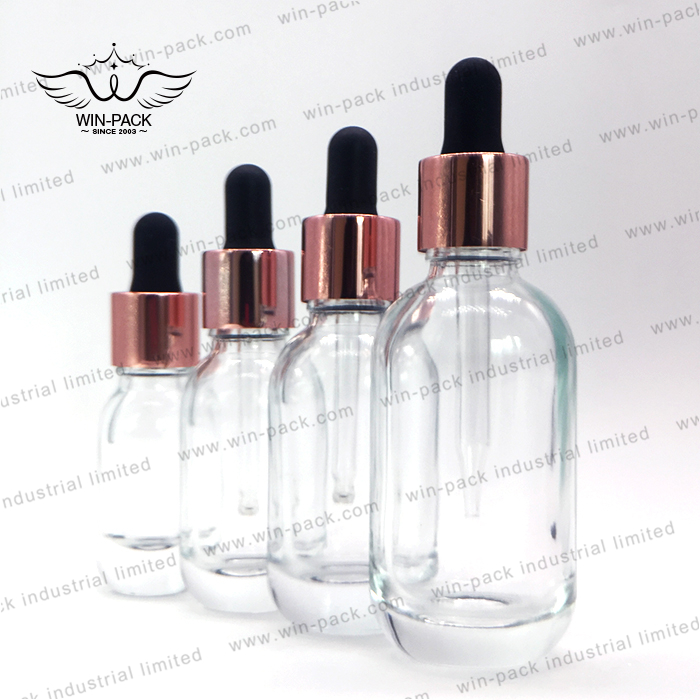custom empty cosmetics clear oblique shoulder unique glass dropper bottle 10ml 20ml 30ml 50ml 100ml