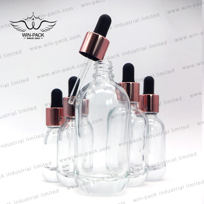 custom empty cosmetics clear oblique shoulder unique glass dropper bottle 10ml 20ml 30ml 50ml 100ml