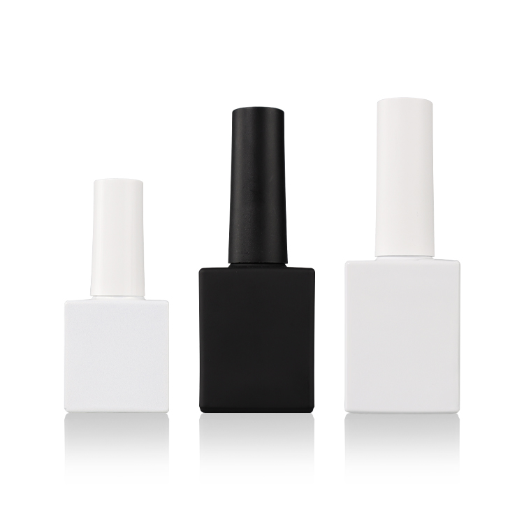 custom gel luxury rose gold clear unique empty nail polish bottle with brush