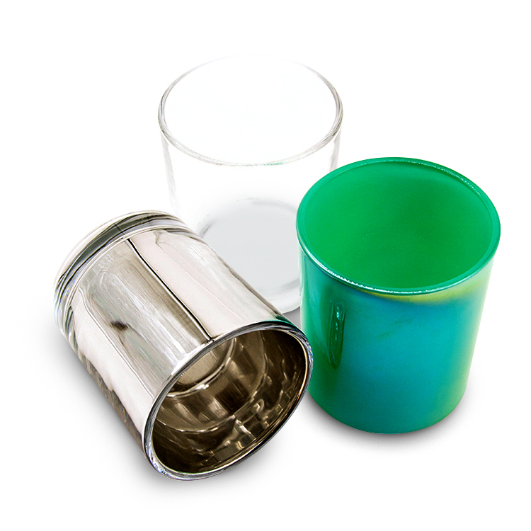 custom glass candle jars by engrave and laser for home decoration and wedding table